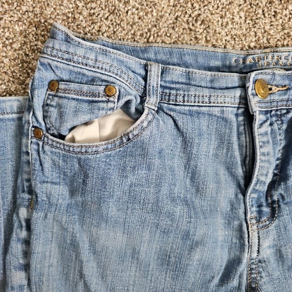 Charter Club Jeans Classic Fit Size Womens 10 Light Wash Denim 5-Pocket - Picture 5 of 8